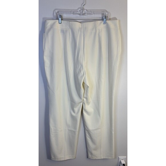 LANE BRYANT The Madison Straight Leg Trouser Ivory Women 20 Stretch Career Pants - Picture 3 of 12